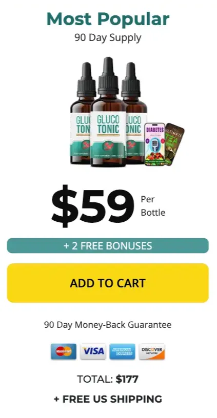 GlucoTonic Buy 3 Bottles