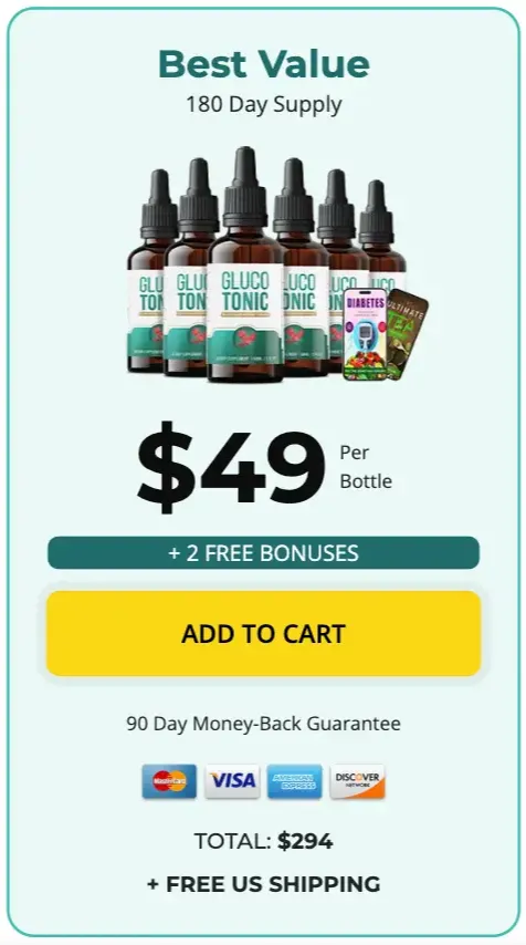 GlucoTonic Buy 6 Bottles