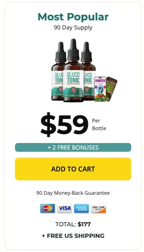 GlucoTonic Buy 3 Bottles